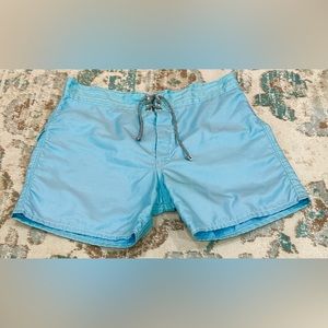 Vintage Birdwell Beach Britches Men’s Light Blue Swim Trunks